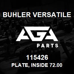 115426 Buhler Versatile PLATE, INSIDE 72.00 IN. WIDTH | AGA Parts