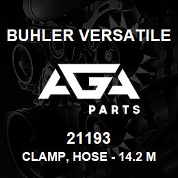 21193 Buhler Versatile CLAMP, HOSE - 14.2 MM. MIN TO 26.9 MM. MAX | AGA Parts