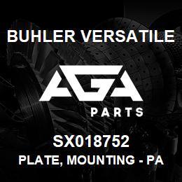 SX018752 Buhler Versatile PLATE, MOUNTING - PARKING BRAKE | AGA Parts