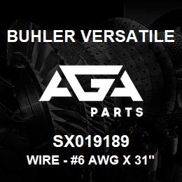 SX019189 Buhler Versatile WIRE - #6 AWG X 31" LONG (RED) | AGA Parts