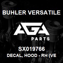 SX019766 Buhler Versatile DECAL, HOOD - RH (VERSATILE SX275) | AGA Parts