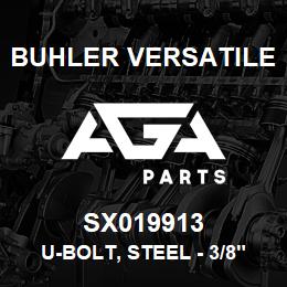 SX019913 Buhler Versatile U-BOLT, STEEL - 3/8" X 3"OD (MUFFLER CLAMP) | AGA Parts