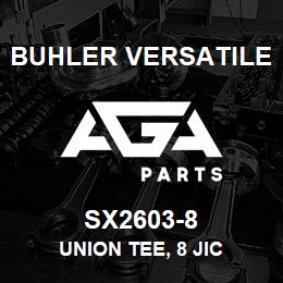 SX2603-8 Buhler Versatile UNION TEE, 8 JIC | AGA Parts