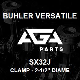 SX32J Buhler Versatile CLAMP - 2-1/2" DIAMETER X 1/2" BAND (STAINLESS) | AGA Parts