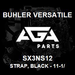 SX3NS12 Buhler Versatile STRAP, BLACK - 11-1/4" | AGA Parts