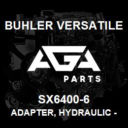 SX6400-6 Buhler Versatile ADAPTER, HYDRAULIC - 3/8"JICM X 3/8"MBO | AGA Parts