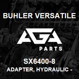 SX6400-8 Buhler Versatile ADAPTER, HYDRAULIC - 1/2"JICM X 1/2"MBO | AGA Parts