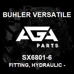 SX6801-6 Buhler Versatile FITTING, HYDRAULIC - 9/16"ORB X 3/8"JIC | AGA Parts