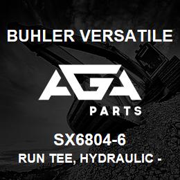 SX6804-6 Buhler Versatile RUN TEE, HYDRAULIC - 06ORB X 06MJ X 06MJ | AGA Parts