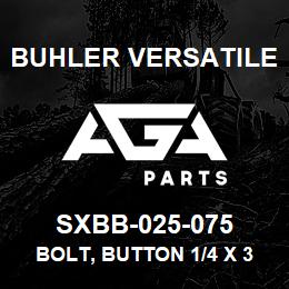 SXBB-025-075 Buhler Versatile BOLT, BUTTON 1/4 X 3/4, ALLEN HEAD | AGA Parts