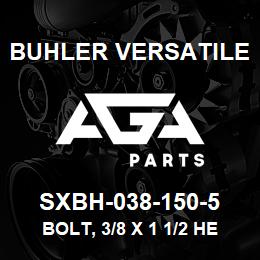 SXBH-038-150-5 Buhler Versatile BOLT, 3/8 X 1 1/2 HEX, GR 5 | AGA Parts