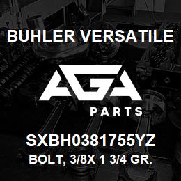SXBH0381755YZ Buhler Versatile BOLT, 3/8X 1 3/4 GR.5 | AGA Parts