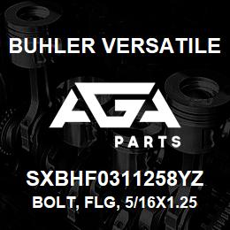 SXBHF0311258YZ Buhler Versatile BOLT, FLG, 5/16X1.25 GR8 YLLW ZN | AGA Parts
