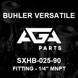 SXHB-025-90 Buhler Versatile FITTING - 1/4" MNPT X 1/4" HOSE BARB (POLY) | AGA Parts