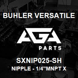 SXNIP025-SH Buhler Versatile NIPPLE - 1/4"MNPT X SHORT (POLY) | AGA Parts