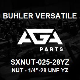 SXNUT-025-28YZ Buhler Versatile NUT - 1/4"-28 UNF YZ | AGA Parts