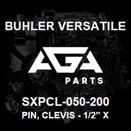 SXPCL-050-200 Buhler Versatile PIN, CLEVIS - 1/2" X 2" PLATED | AGA Parts