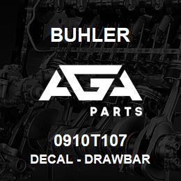 0910T107 Buhler DECAL - DRAWBAR | AGA Parts