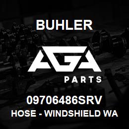 09706486SRV Buhler Hose - Windshield Washer Assy , 3.60 x 3300 J1037 | AGA Parts