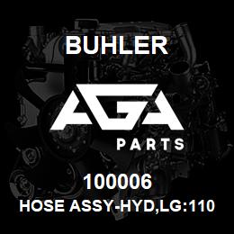 100006 Buhler HOSE ASSY-HYD,LG:1100MM | AGA Parts