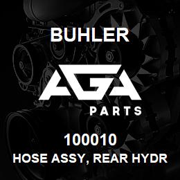 100010 Buhler HOSE ASSY, REAR HYDRAULICS- Id- 1/2 Lgth- 700mm (L4WD- Steering Valve to Cylinder) | AGA Parts