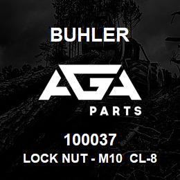 100037 Buhler Lock Nut - M10 Cl-8 Pl (Steel) | AGA Parts