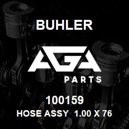 100159 Buhler HOSE ASSY 1.00 X 760 100R1 | AGA Parts