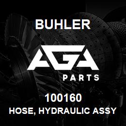 100160 Buhler Hose, Hydraulic Assy - 0.25ID x 4460mm | AGA Parts