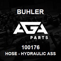 100176 Buhler HOSE - HYDRAULIC Assy, Id-1.00in Lth-1250mm 100r1 | AGA Parts