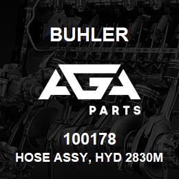 100178 Buhler HOSE ASSY, HYD 2830mm | AGA Parts