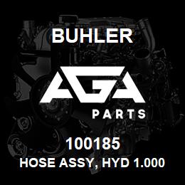 100185 Buhler HOSE ASSY, HYD 1.000in ID / 390mm | AGA Parts