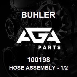 100198 Buhler Hose Assembly - 1/2 x 1285mm Long 100R2 | AGA Parts