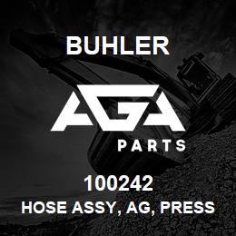 100242 Buhler HOSE ASSY, Ag, Press, 0.625in ID / 0.91in OD | AGA Parts