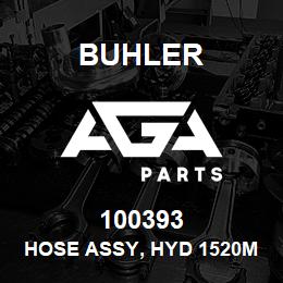 100393 Buhler HOSE ASSY, HYD 1520mm, TRANS LUBE SYST | AGA Parts