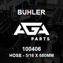 100406 Buhler Hose - 5/16 x 680mm Long | AGA Parts