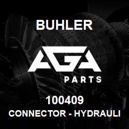 100409 Buhler CONNECTOR - HYDRAULIC, 1/8MNPT x 1/8MNPT | AGA Parts