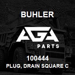 100444 Buhler PLUG, DRAIN SQUARE COUNTERSUNK (Headless), 3/4 NPTF | AGA Parts