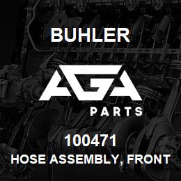 100471 Buhler HOSE ASSEMBLY, FRONT HYDRAULICS- 0.50 x 2145 100R1 (L4WD) | AGA Parts
