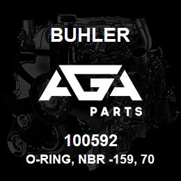 100592 Buhler O-RING, NBR -159, 70 Duro, AXLE SEAL BIDI | AGA Parts