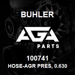 100741 Buhler HOSE-AGR PRES, 0.630in ID / 190mm | AGA Parts