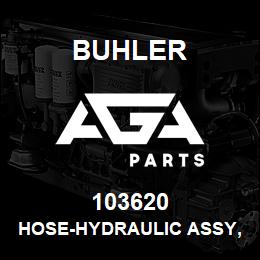 103620 Buhler HOSE-HYDRAULIC ASSY, Id-1.00in Lth-550mm, 100-R12 BiDi | AGA Parts