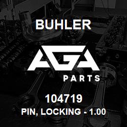 104719 Buhler Pin, Locking - 1.00 Diameter x 6.00 Long | AGA Parts