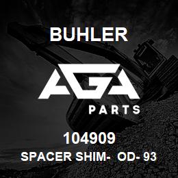 104909 Buhler SPACER SHIM- Od- 93.04mm Id- 81.0mm (L4WD) | AGA Parts