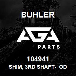 104941 Buhler SHIM, 3rd SHAFT- Od- 112.40mm Id- 98.0mm Thk- .005mm (L4WD) | AGA Parts