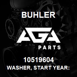 10519604 Buhler Washer, Start Year: 01/01/1998 | AGA Parts