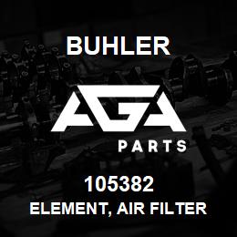 105382 Buhler Element, Air Filter - Cab Air Conditioning System | AGA Parts