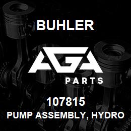 107815 Buhler Pump Assembly, Hydrostatic - Variable Displacement | AGA Parts