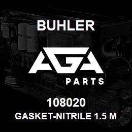 108020 Buhler GASKET-Nitrile 1.5 Mill, COVER DROP BOX | AGA Parts