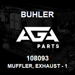 108093 Buhler Muffler, Exhaust - 102mm OD Inlet (4) - Cummins L10 | AGA Parts