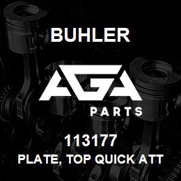 113177 Buhler PLATE, TOP QUICK ATTACH | AGA Parts